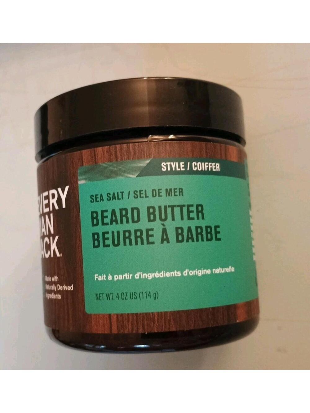 Every Man Jack Beard Butter- Subtle Sea Salt Fragrance - Rejuvenates & Hydrates